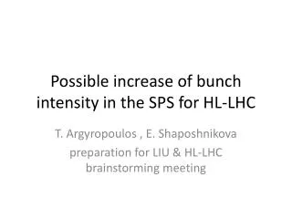 Possible increase of bunch intensity in the SPS for HL-LHC