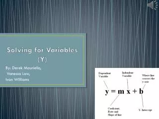 Solving for Variables (Y)