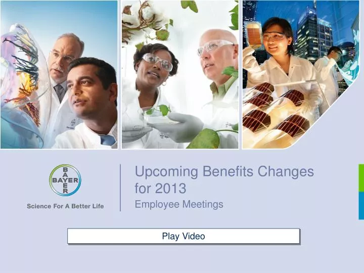 upcoming benefits changes for 2013
