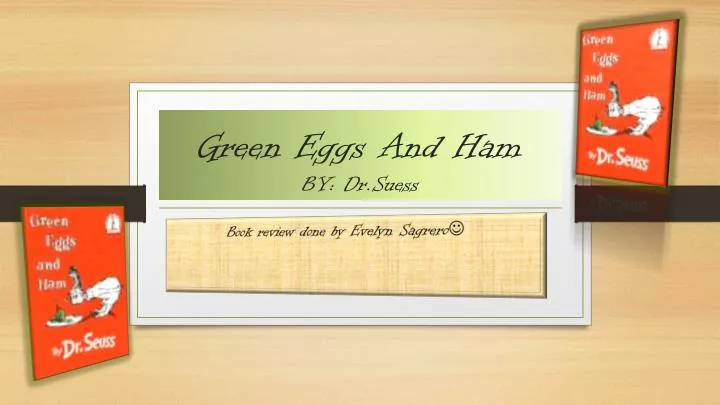 green eggs and ham by dr suess