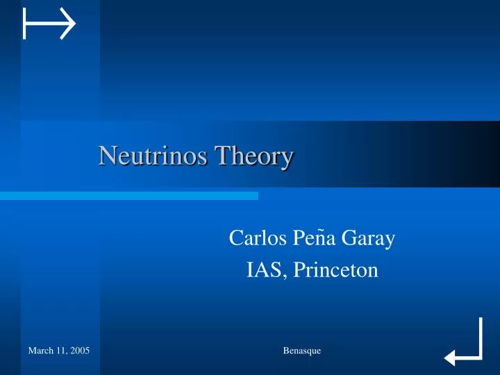 neutrinos theory