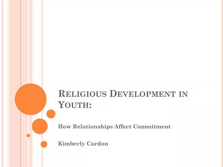 religious development in youth