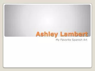 Ashley Lambert