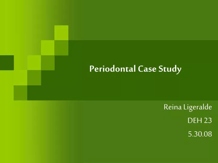 periodontal case study