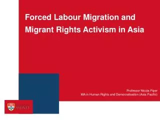 Forced Labour Migration and