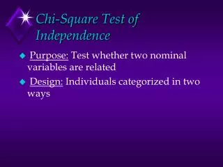 Chi-Square Test of Independence