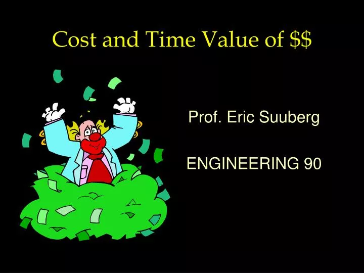 cost and time value of