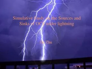 Simulative Study on the Sources and Sinks of OCS under lightning