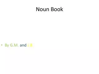 Noun Book