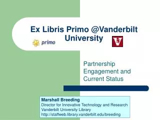 Ex Libris Primo @Vanderbilt University