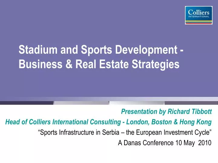 stadium and sports development business real estate strategies