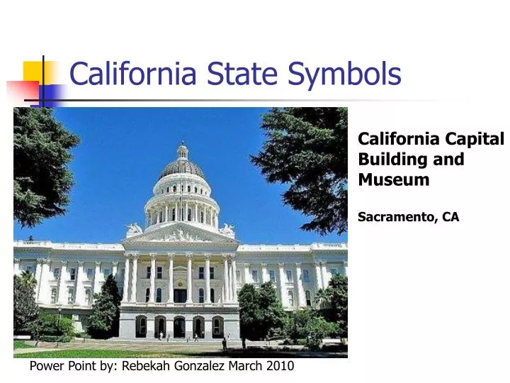 california state symbols