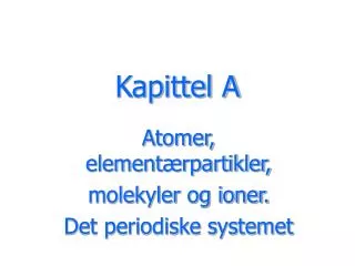 kapittel a