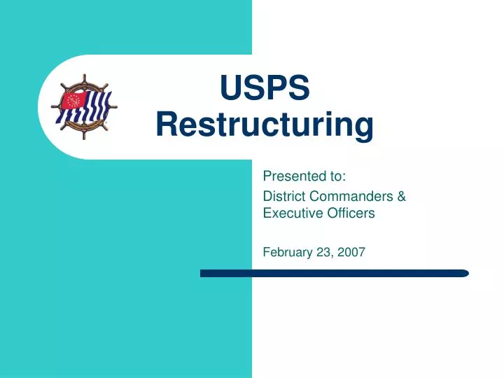 usps restructuring