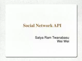 Social Network API