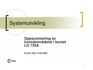 systemutvikling