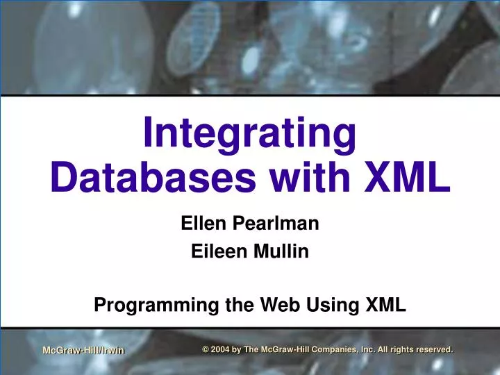 integrating databases with xml
