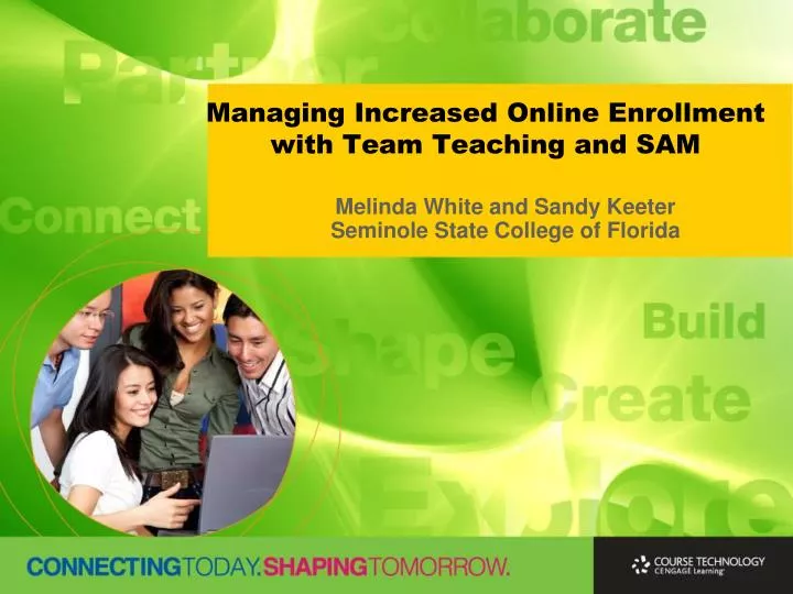 managing increased online enrollment with team teaching and sam