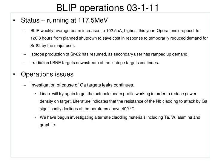 blip operations 03 1 11