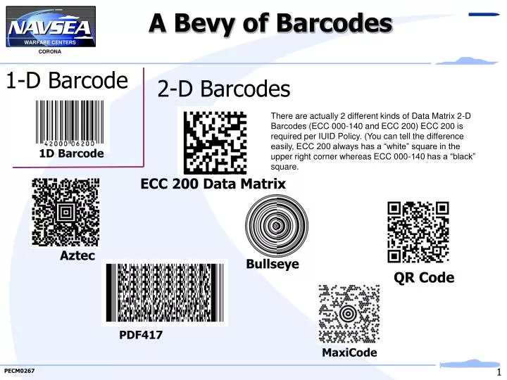 a bevy of barcodes