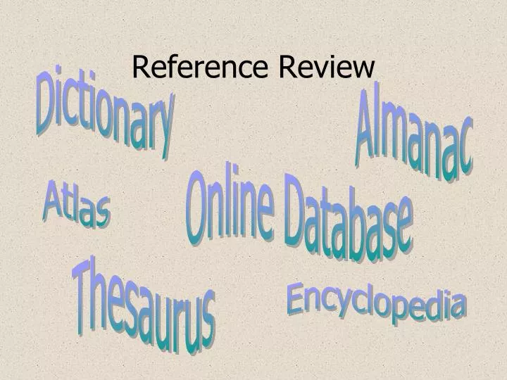 reference review