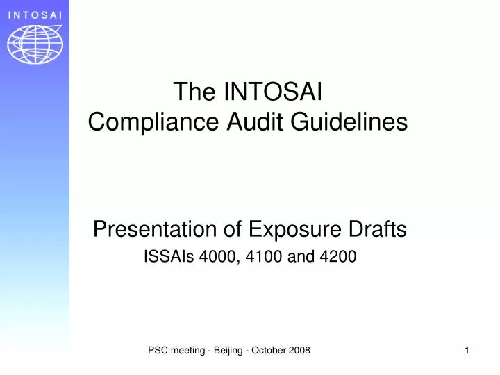 the intosai compliance audit guidelines