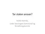 Tar staten ansvar? - slide 1