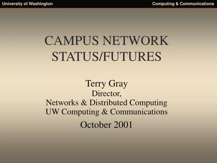 campus network status futures