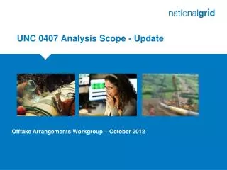 UNC 0407 Analysis Scope - Update