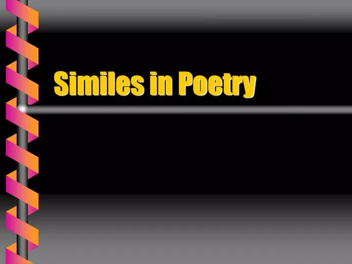 similes in poetry