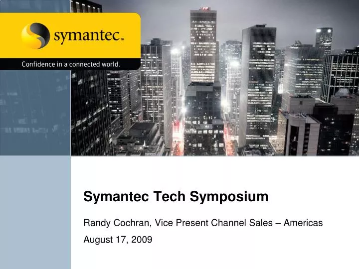 symantec tech symposium