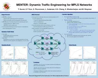 MENTER: Dynamic Traffic Engineering for MPLS Networks