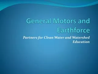 General Motors and Earthforce