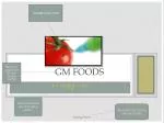 GM Foods - slide 1