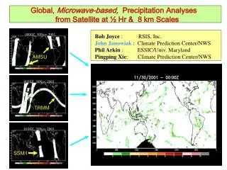 Bob Joyce : RSIS, Inc. John Janowiak : Climate Prediction Center/NWS