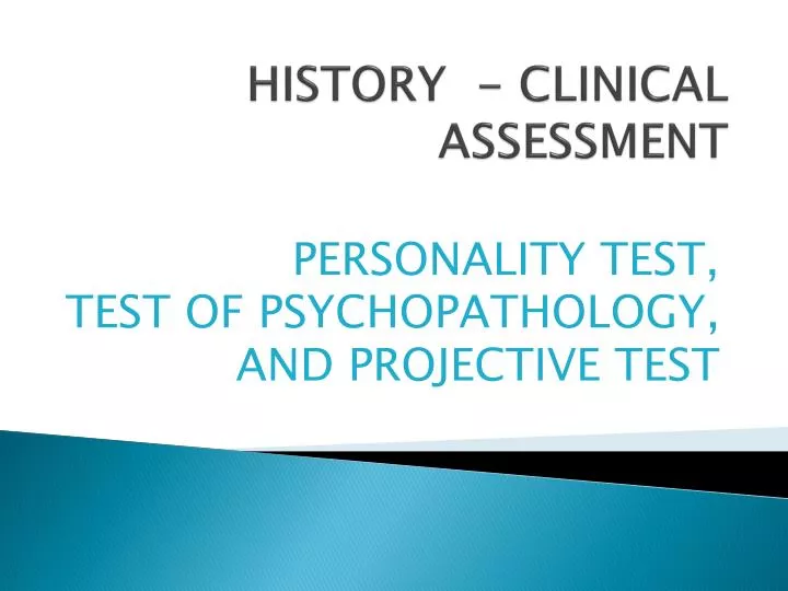 history clinical assessment