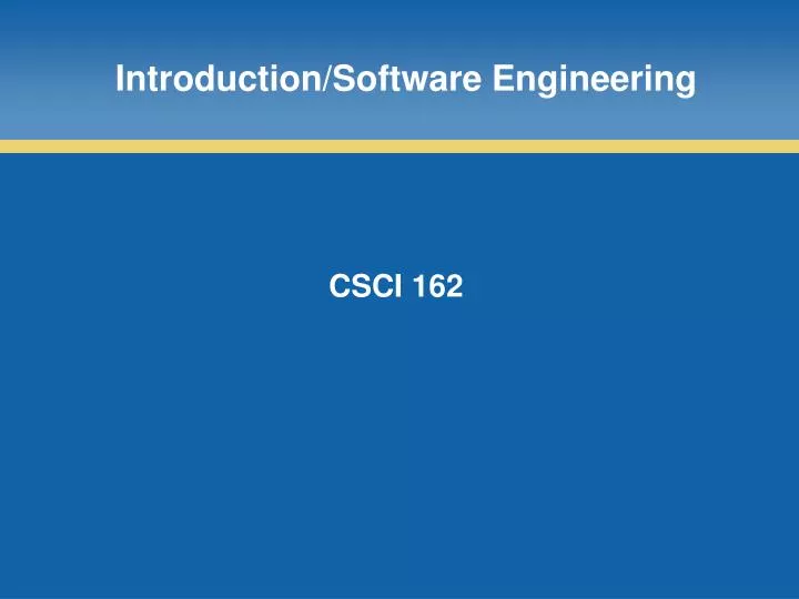 introduction software engineering