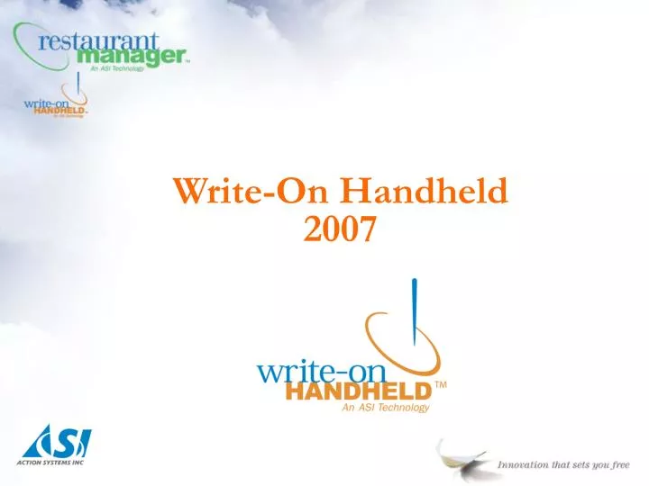 write on handheld 2007