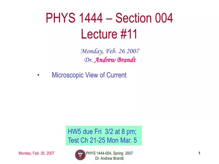phys 1444 section 004 lecture 11