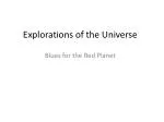 Explorations of the Universe