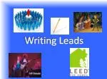Writing Leads - slide 1