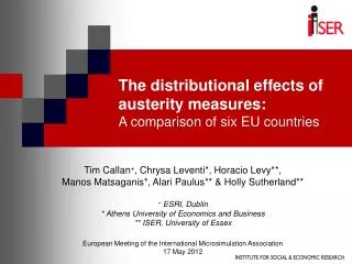 The distributional effects of austerity measures: A comparison of six EU countries
