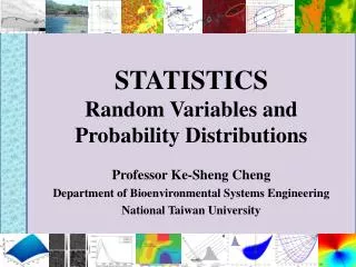 STATISTICS Random Variables and Probability Distributions