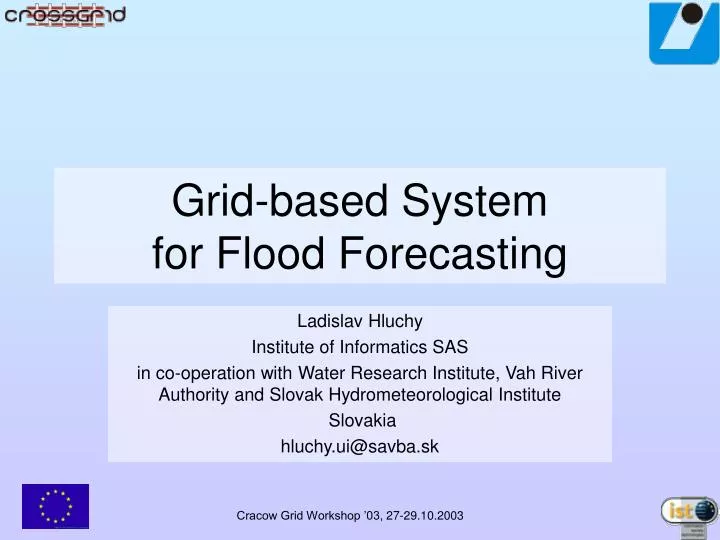 grid based system for flood forecasting