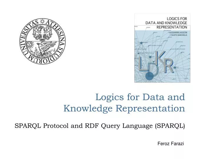 logics for data and knowledge representation