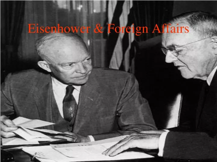 eisenhower foreign affairs