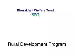 Rural Development Program