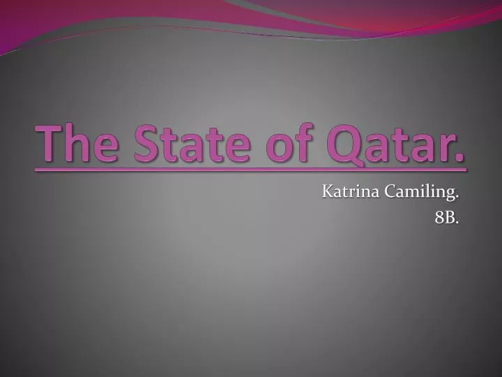 the state of qatar