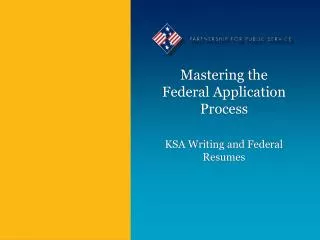 Mastering the Federal Application Process