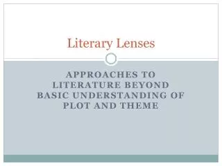 Literary Lenses